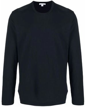James Perse Klassisches Langarmshirt - Blau