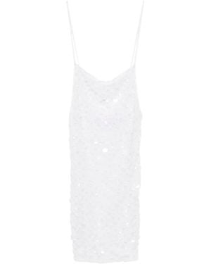 Roberta Einer Sequin-Embellished Mini Dress - White