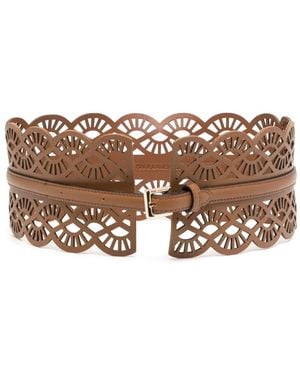 Karl Lagerfeld K/Essential Fan Belt - Brown