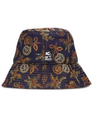 Etro Cappello Bucket A Fiori - Blu