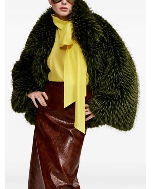 Essentiel Antwerp Kastanje Jacke Aus Faux Fur - Grün