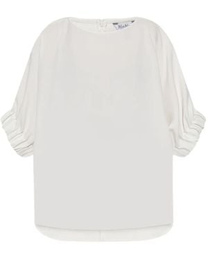 Max Mara Puff-Sleeve T-Shirt - White