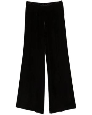 forte_forte Velvet Wide-Leg Pants - Black