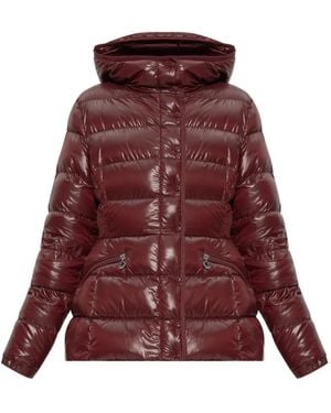 Moncler Barante Hooded Quilted Jacket - Red