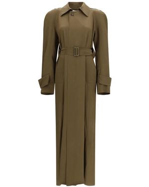 Petar Petrov Belted Trench Coat - Green
