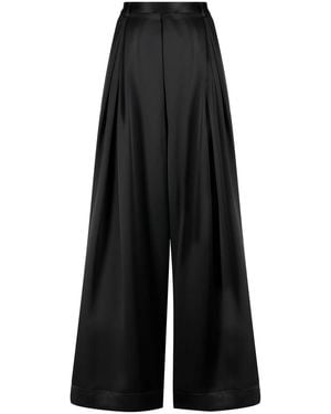 Goen.J Pleated Wide-Leg Pants - Black