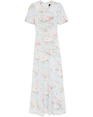 Needle & Thread Floral-Print Dress - White