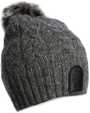 Parajumpers Cable-knit Pom-pom Hat - Gray