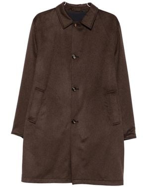 KIRED Cashmere Single-Breasted Coat - Brown