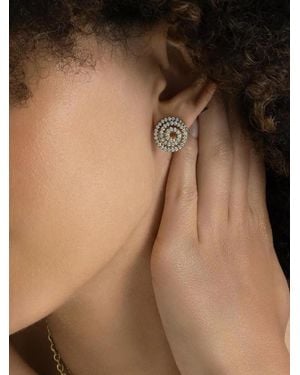 Sylva & Cie Orecchini Swirl Con Diamanti - Neutro