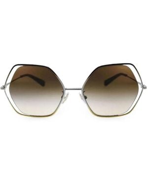 COACH Geometric-Frame Sunglasses - Metallic