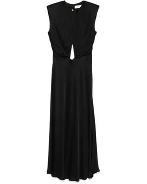 Akep Satin Dress - Black