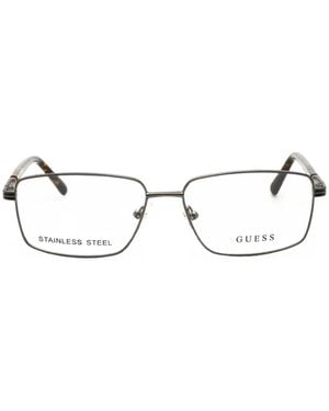 Guess Rectangle-Frame Glasses - White