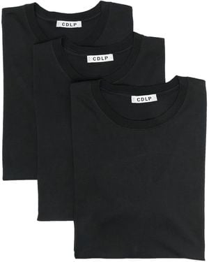 CDLP T-Shirts Aus Baumwolle (3Er-Set) - Schwarz