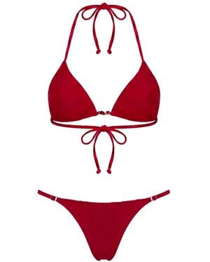 Anjuna Triangle-Design Bikini - Red