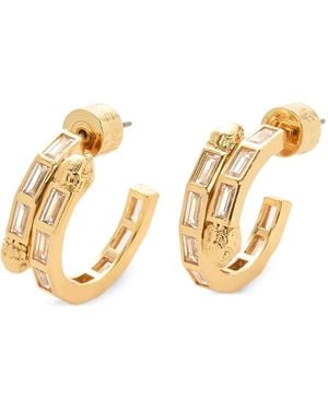 Kurt Geiger Eagle Head Crystal-Embellished Earrings - Metallic