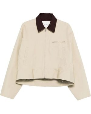 JW Anderson Peplum-Hem Jacket - Natural