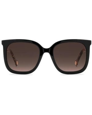 Carolina Herrera Square-Frame Sunglasses - Gray