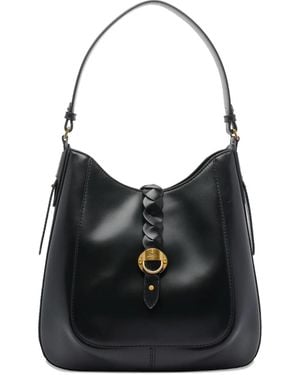 Isabel Marant Altay Schultertasche mit geflochtenem Detail - Schwarz