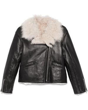 DURAZZI MILANO Leather Jacket - Grey