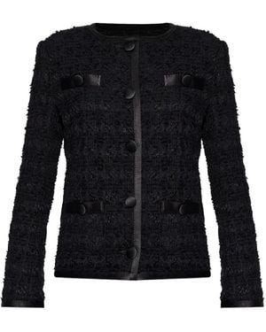 Dolce & Gabbana Chaqueta Con Ribete De Botones - Negro