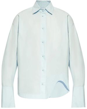 The Attico Eliza Cotton Shirt - Blue