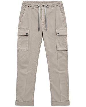 Mason's Drawstring-Waist Cargo Pants - Gray