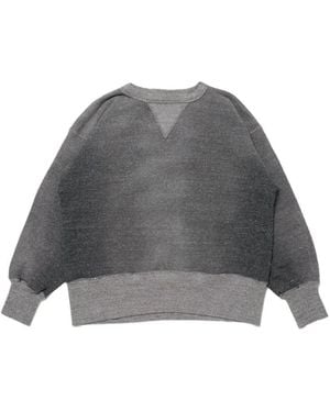 TAIGA TAKAHASHI Lot.603 Denim-Patch Sweatshirt - Grey