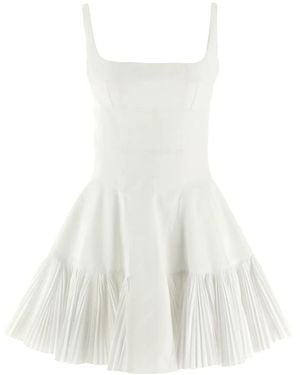 Giovanni bedin Square-Neck Mini Dress - White
