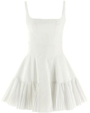 Giovanni bedin Square-Neck Mini Dress - White