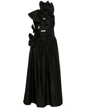Viktor & Rolf Bow-Detail Wrap Maxi Dress - Black