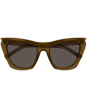 Saint Laurent Cat-Eye Sunglasses - Brown