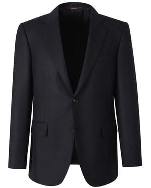 Canali Blazer Con Botones - Negro