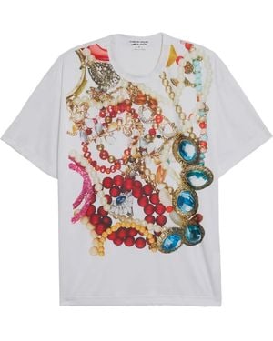 Comme des Garçons Smooth Print T-Shirt - White