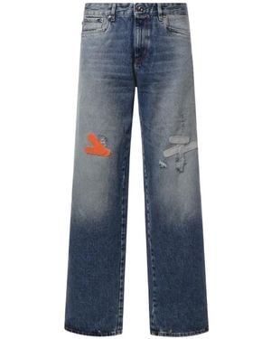PDF Jean Channel À Effet Usé - Bleu