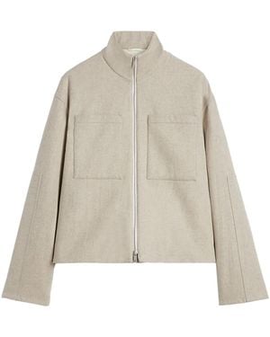 Jil Sander ウールフェルトジャケット - ホワイト