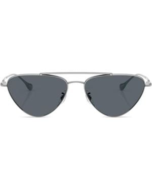 Oliver Peoples Lunettes De Soleil Edition 1 X Jil Sander À Monture Pilote - Gray