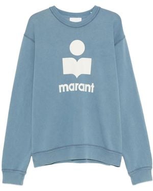 Isabel Marant Logo-Print Sweatshirt - Blue