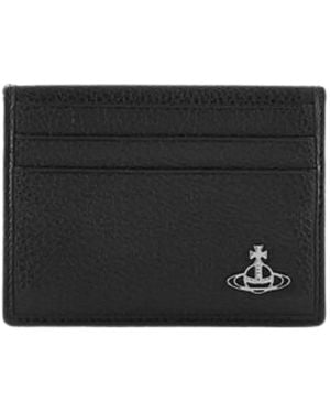Vivienne Westwood Orb-Plaque Bi-Fold Wallet - Schwarz