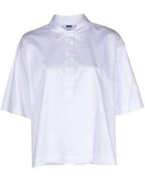 DKNY Short-Sleeve Cotton Shirt - White