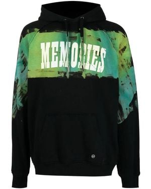 Stain Shade X Hiroshi Fujiwara Slogan-Print Hoodie - Green