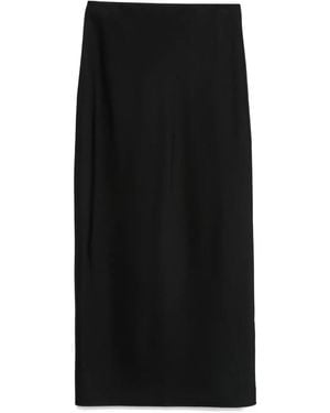 Carven Bias-Cut Maxi Skirt - Black