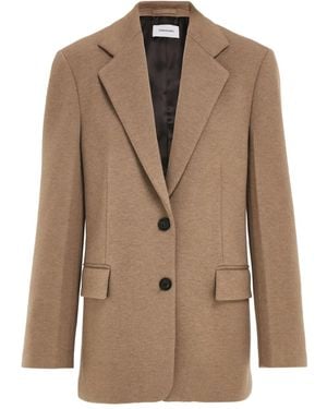 Ferragamo Blazer Met Enkele Rij Knopen - Bruin