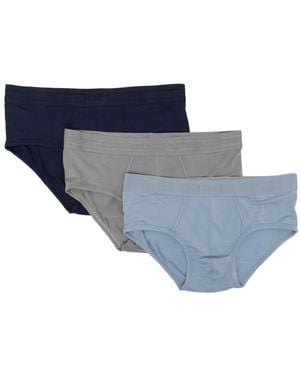 CHE Logo-Waistband Briefs (Set Of Three) - Blue