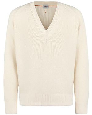 Tod's Pullover Aus Baumwolle - Weiß