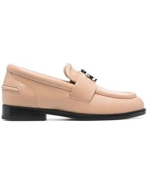 Lanvin Mocassini Con Placca Logo - Rosa