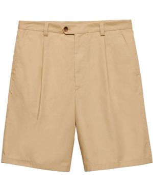 Prada Bermuda À Lien De Resserrage - Neutre
