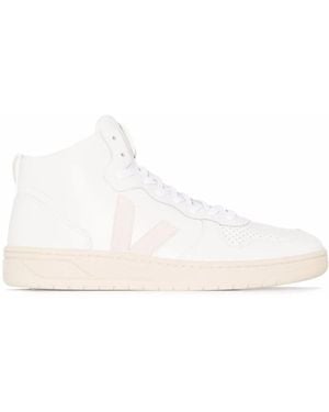 Veja V-15 Cwl High-Top Sneakers - White