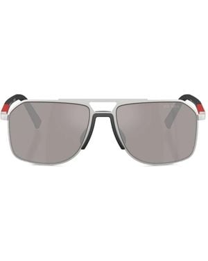 Prada Linea Rossa Square-Frame Sunglasses - Grey