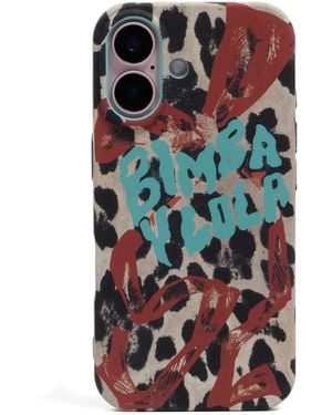 Bimba Y Lola Leopard-Print Iphone 16 Case - Natural